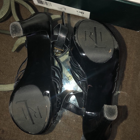 Ralph Lauren Fernanda black Vachetta size 10b - Picture 5 of 5